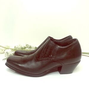 Durango Boot Shoes Black Leather Sz 6 1/2 M